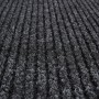 Anthrazitfarbene Astra Türmatte Rib Line Sprint mit Rillenstruktur, 40x60 cm.