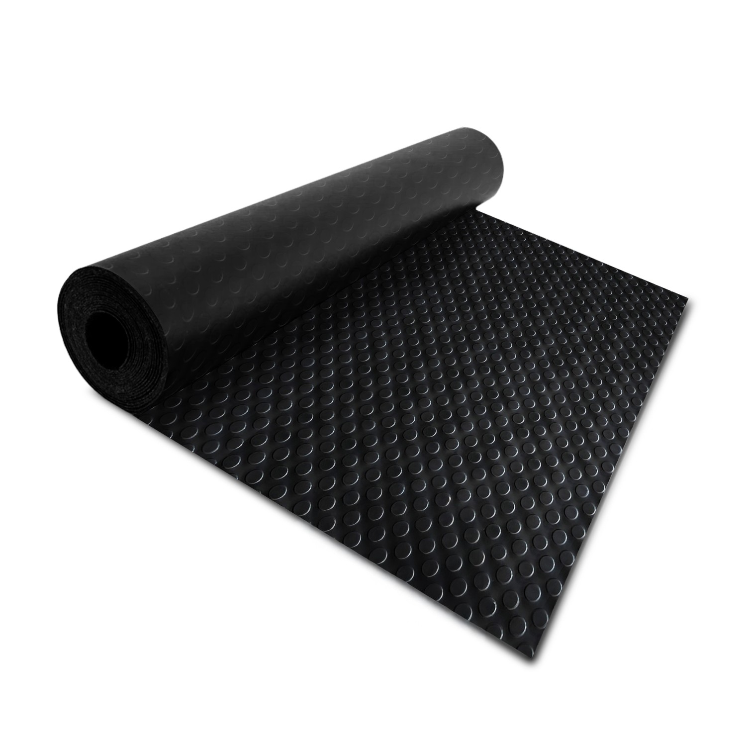 KARAT Gummiläufer Mit Flachnoppen Universal Gummimatte Rutschfest 120 x 300 x 0,3 cm