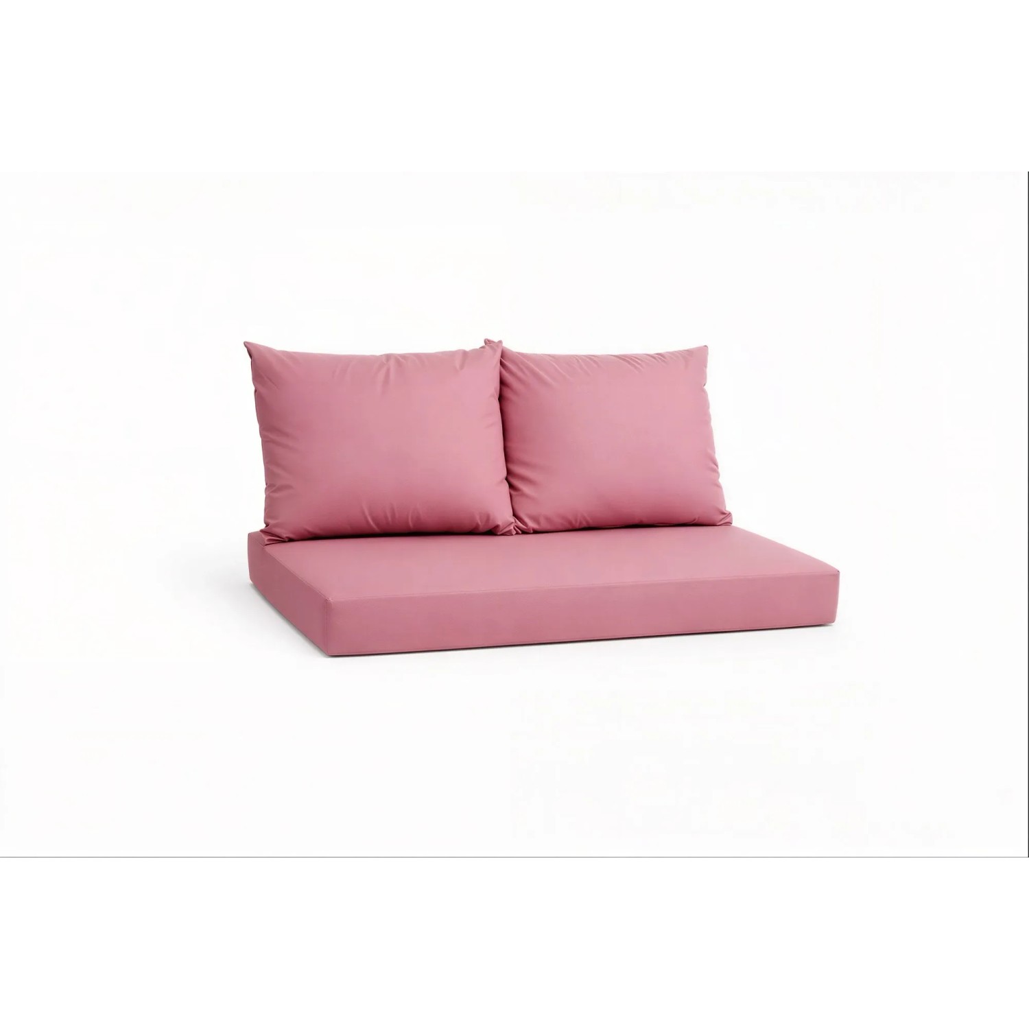 Setgarden Pastel Outdoor Palettenkissen Set 120x80x10cm Sitzkissen + Rückenkissen 2x60x50cm 1tlg Altrosa