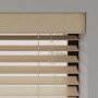 Cocoon Holzjalousie, 210x240, 50mm Lamellen, Naturel. Fenster-Zubehör mit Holzmaserung.