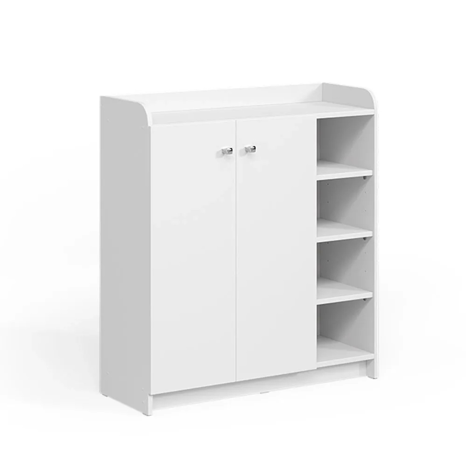 Vicco Schuhschrank Moritz Weiß 83 x 91 mit 2 Türen Art Nr 57836