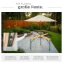 Tectake Stehtisch Quattro Klappbar und Standfest Holzlackierung Mit Klarlack  241 x 241 x 103 cm Braun_4