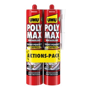 UHU Poly Max Montagekleber Weiß Sofort Power