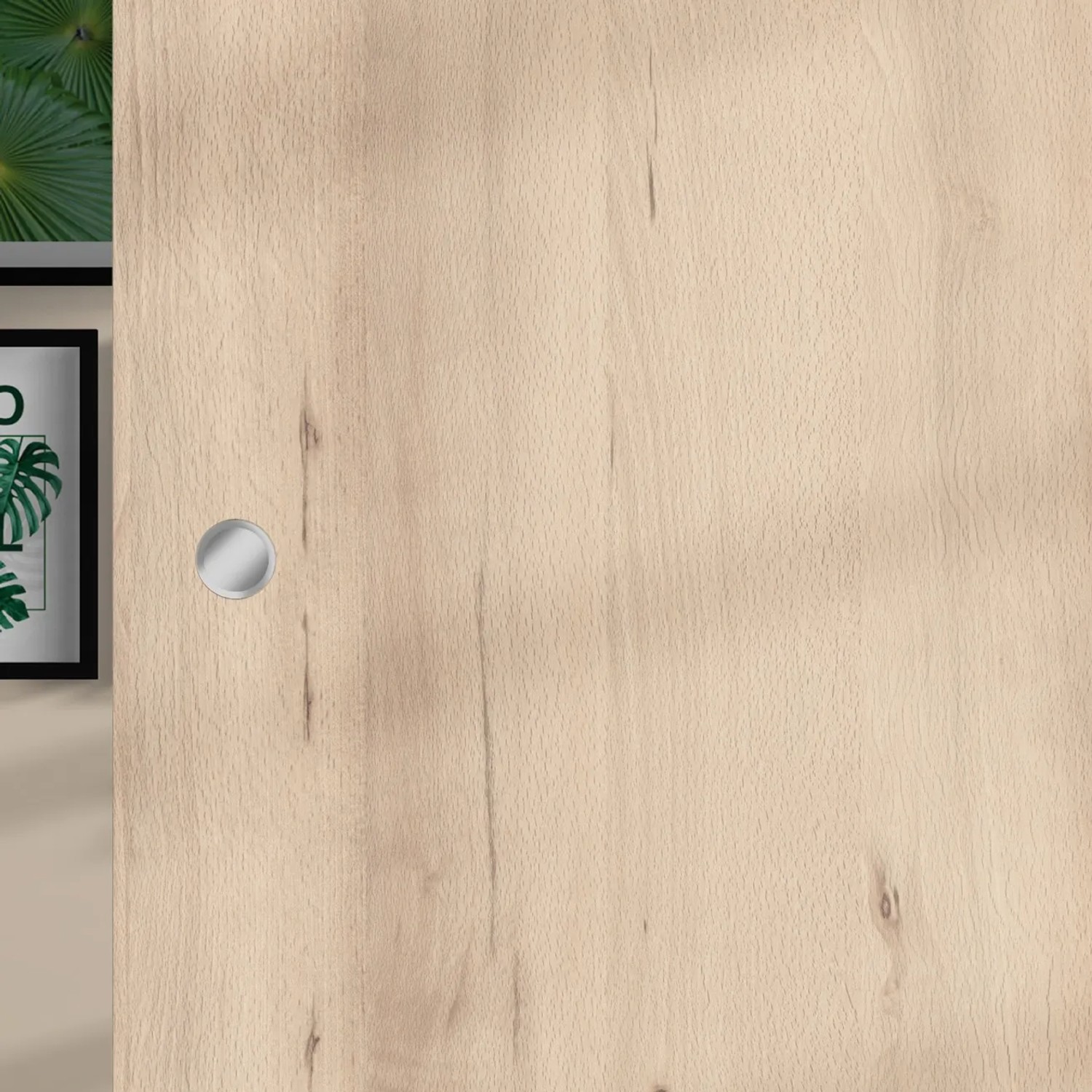 Holzschiebetür Buche Naturewood, 2060x940 mm, Melamindekor für Glastüren & Schiebetüren.