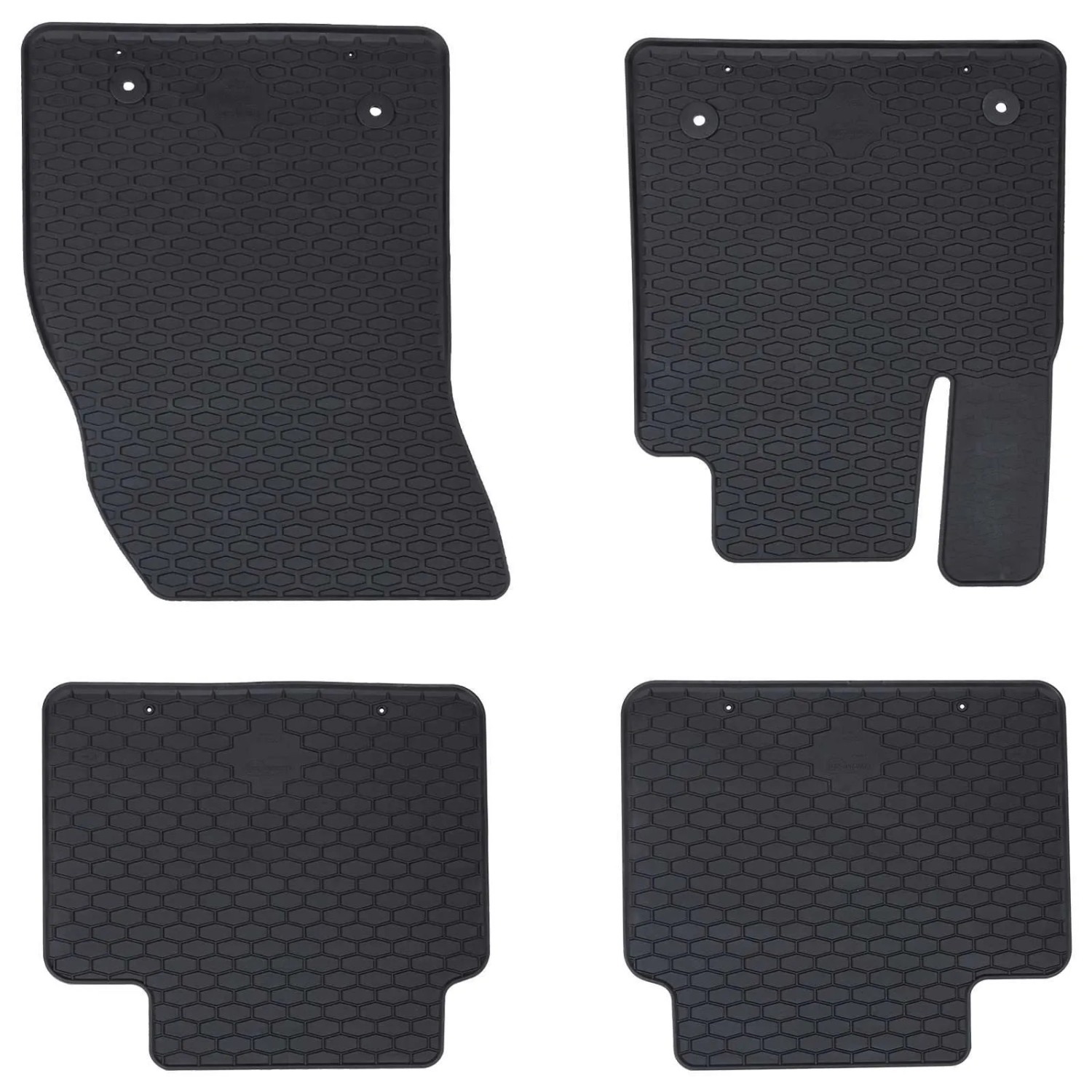 vidaXL Autofußmatte 4-Tlg Schwarz Gummi 42029148