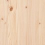 Detailaufnahme des unbehandelten Kiefernholzes vom vidaXL Massivholzbett 120x200.