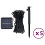 vidaXL Solar-Lichterketten 5 Stk 5x200 LED Blau Innen Außen 328953_8