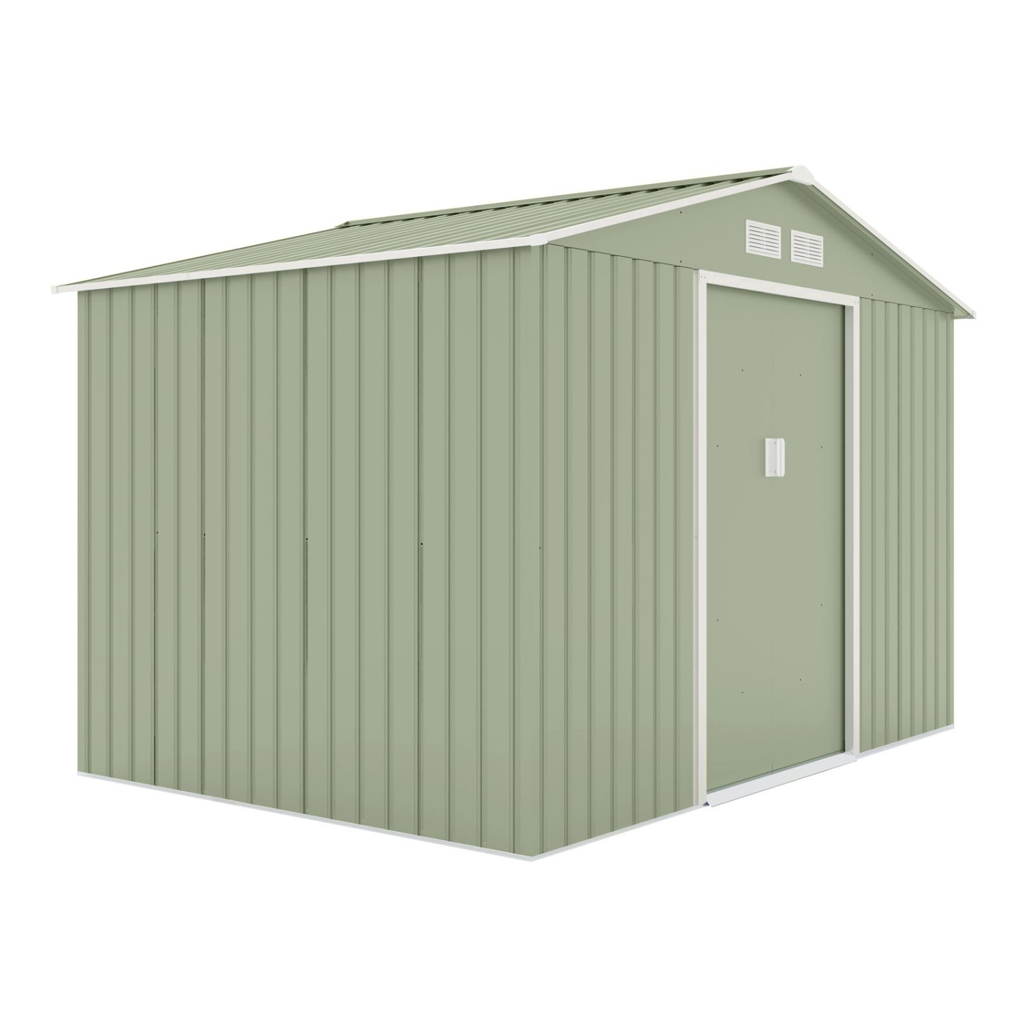 Hattoro S200 Metall Gerätehaus Mit Bodenrahmen Gartenschuppen 7,3 m³ Sattel günstig online kaufen