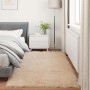 vidaXL Kunstschaffell Teppich Tafalla Beige 100 x 200 cm Polyester 42021481_4