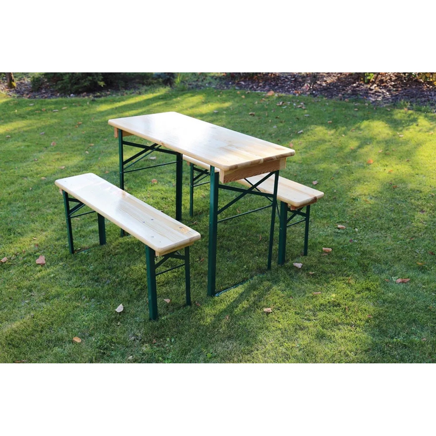 Bierzeltgarnitur klein für Balkon & Terrasse 60 cm Tisch kaufen bei OBI