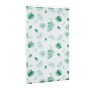 Relaxdays Duschrollo Kunststoff Aluminium Weiß Grün Wasserabweisend 100 cm x 240 cm