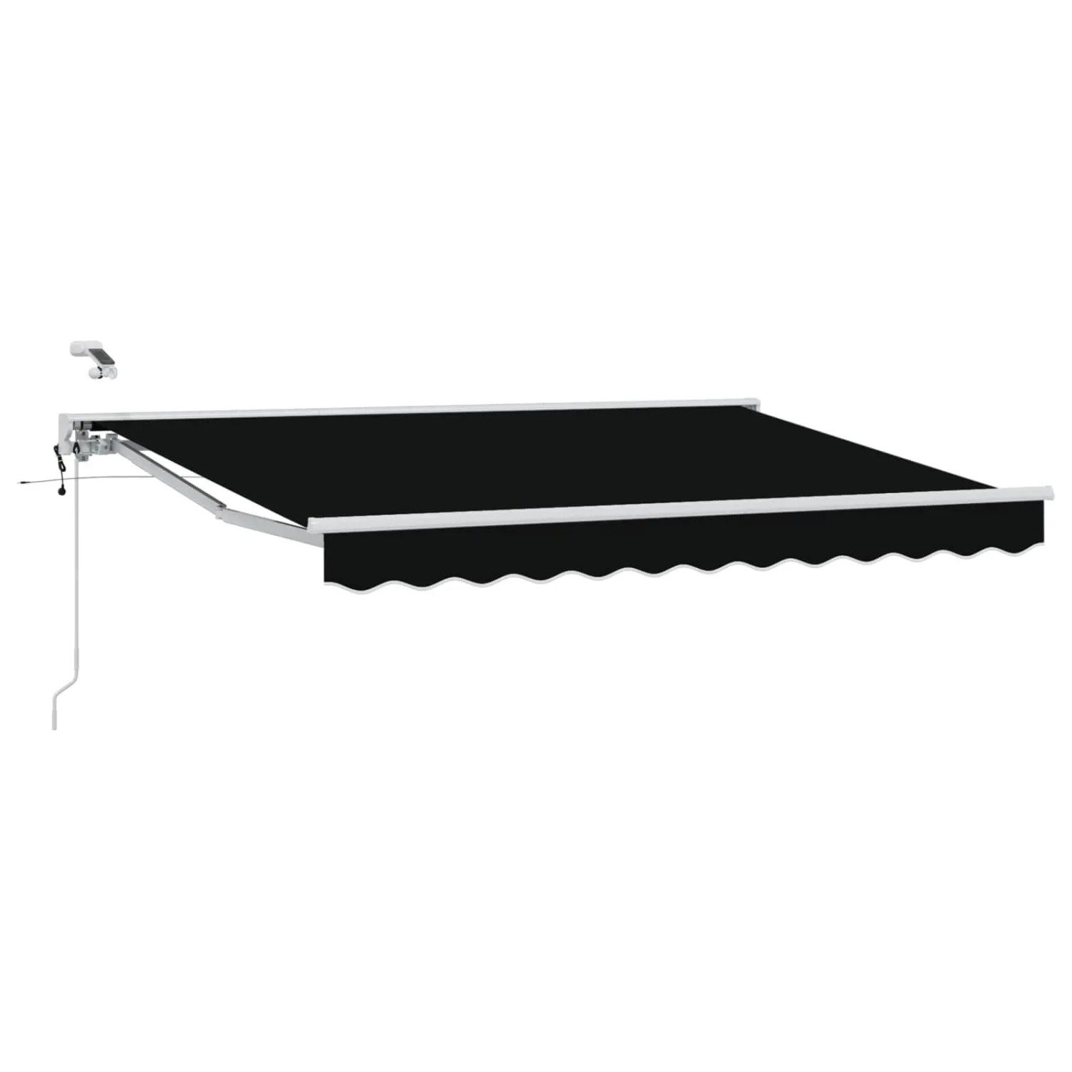 vidaXL Elektrische Ausziehbare Markise Schwarz 3 x 2,5 m 3421325