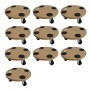 10er Set PROREGAL Transportroller mit 4 Rollen, MDF-Platte, Traglast 100kg für Werkstatt & Umzug.