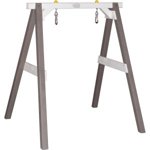Axi Babyschaukel Gestell, grau-weiß, für Schaukeln im Garten oder im Freien.