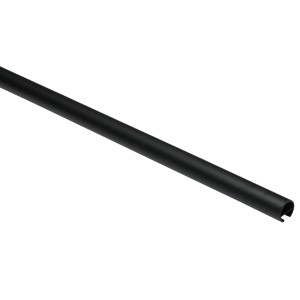 Schwarze Gardinia Gardinenstange Memphis mit Innenlauf, Ø 16 mm, 120 cm.