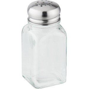 FACKELMANN Bistro Salz- und Pfefferstreuer aus Glas mit Edelstahl-Deckel.