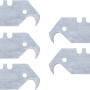 LUX Ersatzhakenklingen für Stanley Messer, 5er-Set, ideal zum Abmanteln von Isolationen.