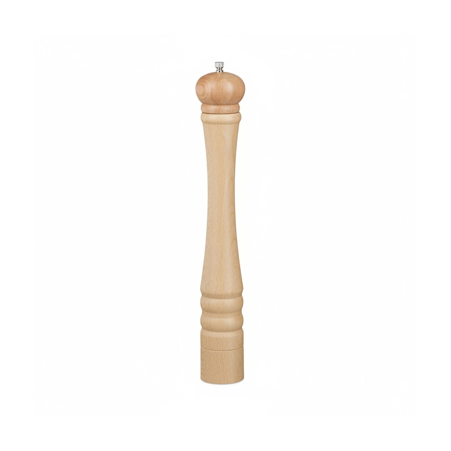 Relaxdays Pfeffermühle Birkenholz Natur Verstellbar 40 cm x 6 cm x 6 cm