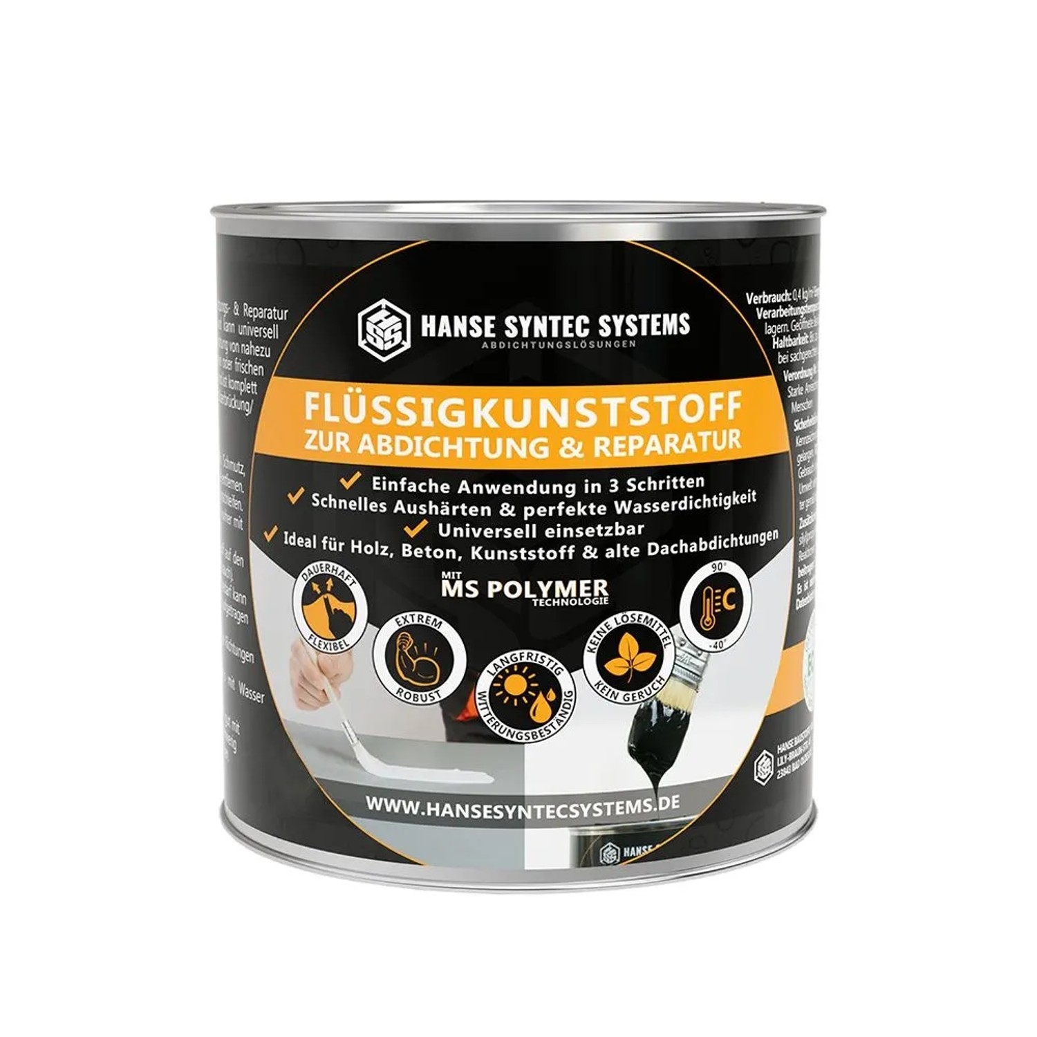 HSS Flüssigkunststoff 300 g Schwarz