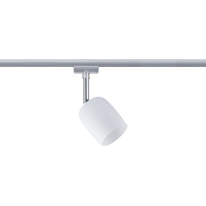Paulmann URail Spot Blossom, Chrom matt, Satinglas, für Schienensysteme.