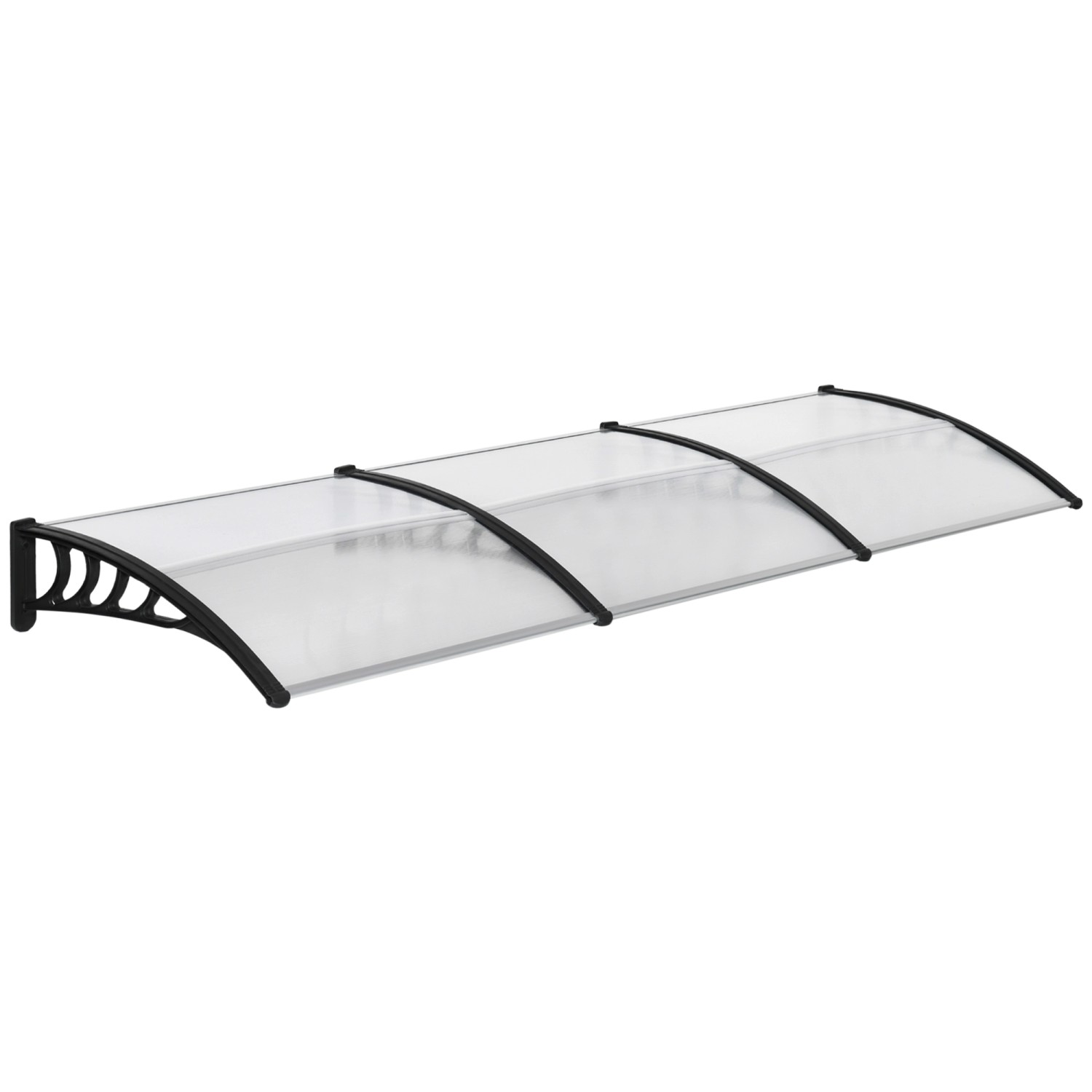 Outsunny Pultvordach Vordach für Haustür 303 x 96 x 27 cm mit UV Schutz Sch günstig online kaufen