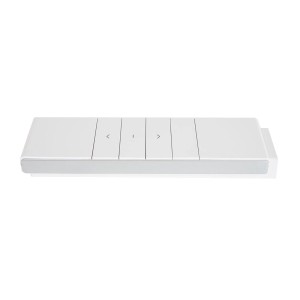 Weiße 1-Kanal Fernbedienung für Markisen, Rollos und Jalousien mit Dooya-Motoren.