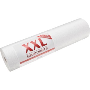 Weiße A.S. Creation Strukturprofiltapete XXL auf Rolle, für dekorative Wandgestaltung.