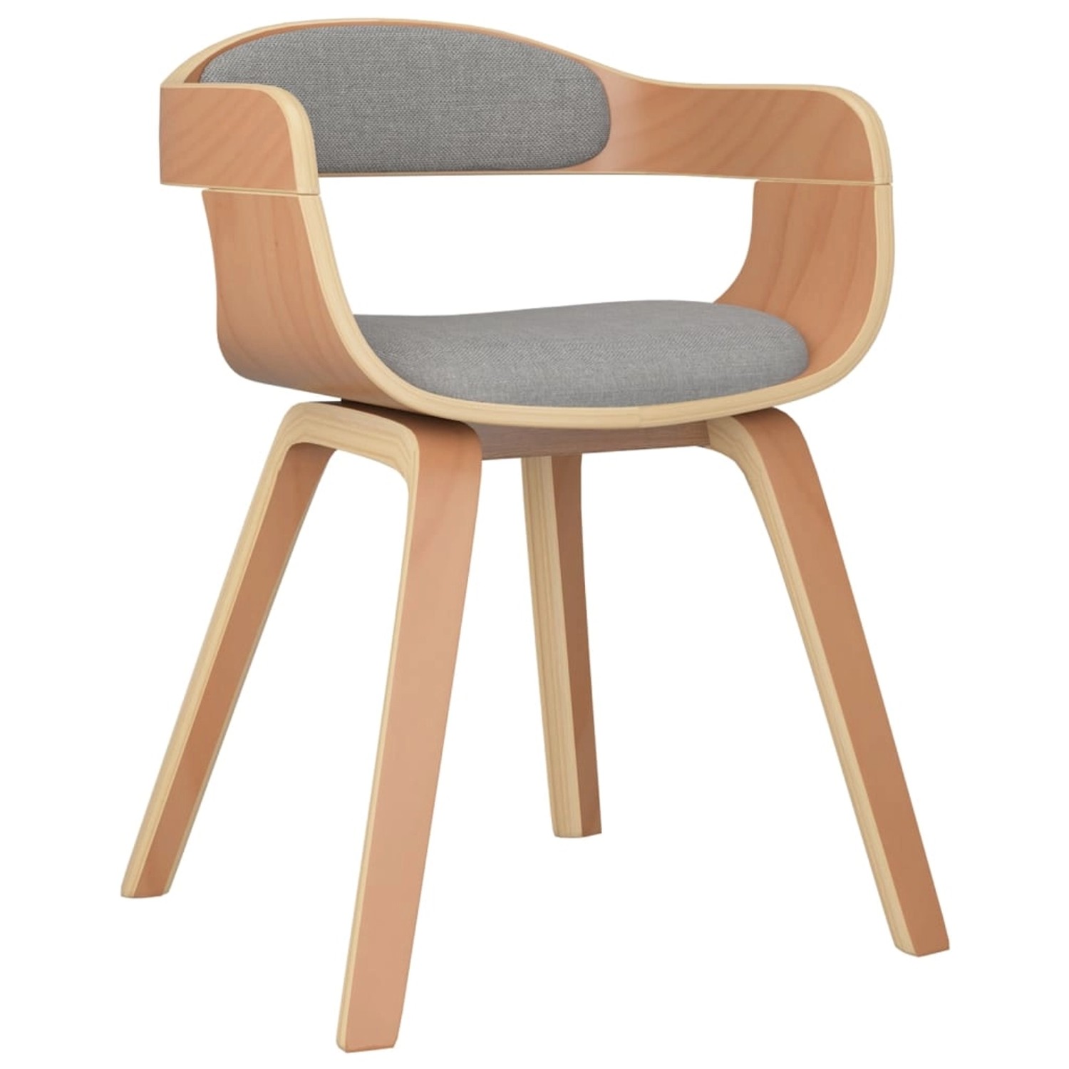 vidaXL Esszimmerstuhl Taupe Bugholz und Stoff 3092376 günstig online kaufen