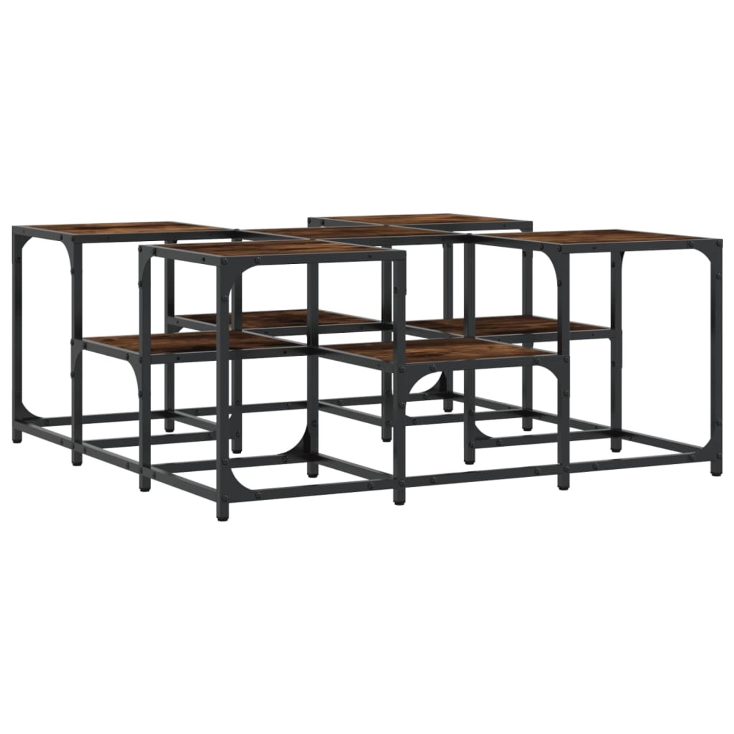 vidaXL Couchtisch Räuchereiche 91x91x40 cm Holzwerkstoff 839075 günstig online kaufen