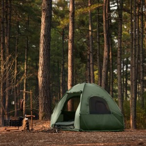 SoBuy 2-Personen-Campingzelt Doppelzelt mit Tragetasche 4-in-1-Zelt OGS61-L-GR