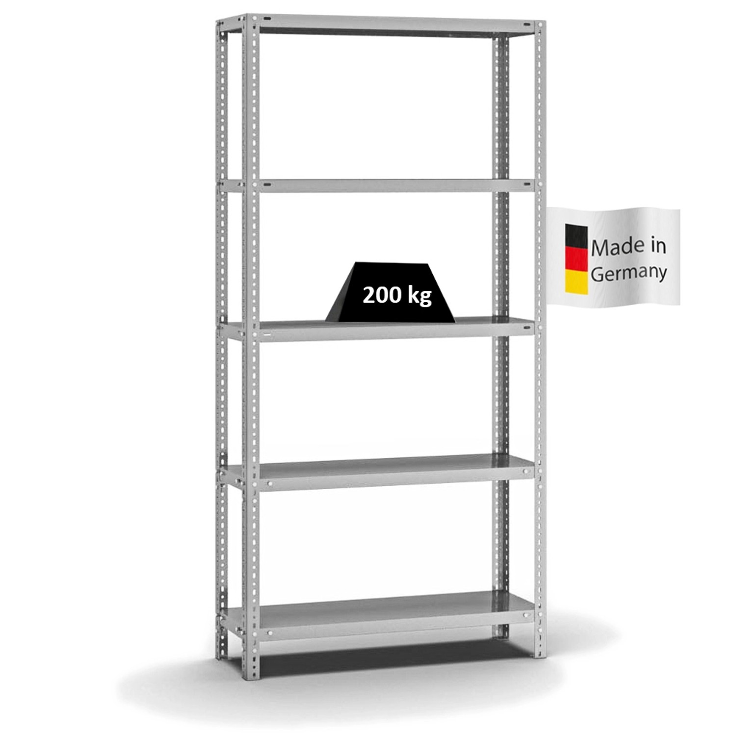 PROREGAL Fachbodenregal Schraubsystem Medium-Duty Grundregal HxBxT 200 x 10 günstig online kaufen