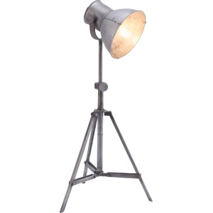 Just Light Tischleuchte Samia, 85cm hoch, im Industrial-Look aus Eisen.