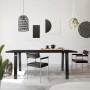 ML-Design Tisch mit schwarzen Loft Tischbeinen aus Stahl im Industrial Design, 2er Set.