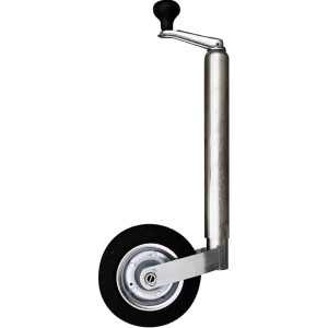 Stema Stützrad mit Stahlfelge und Klemmschelle für Autoanhänger.