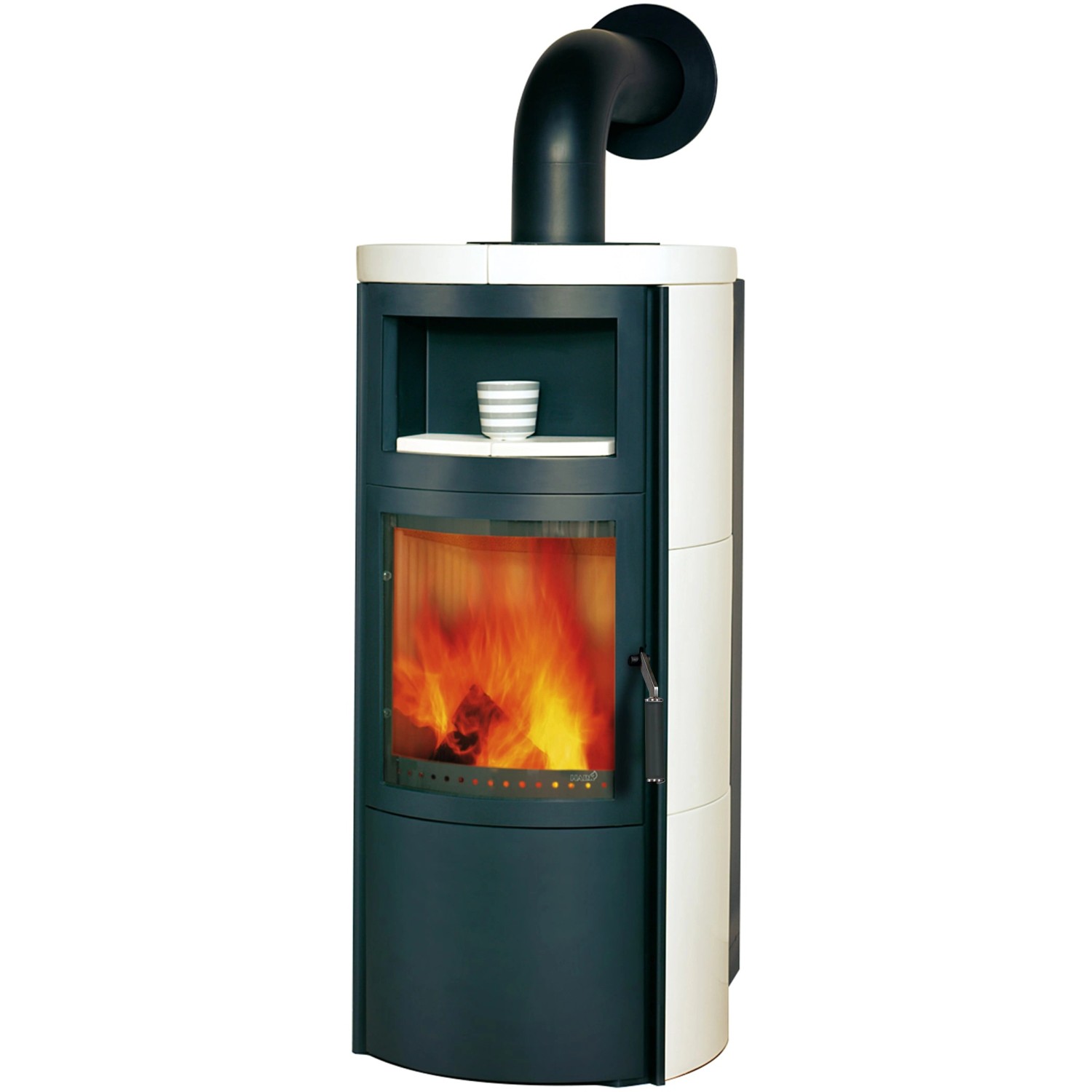 Hark Kaminofen Vito WW GT ECOplus 8,4 KW Ofenkacheln Cremeweiß günstig online kaufen