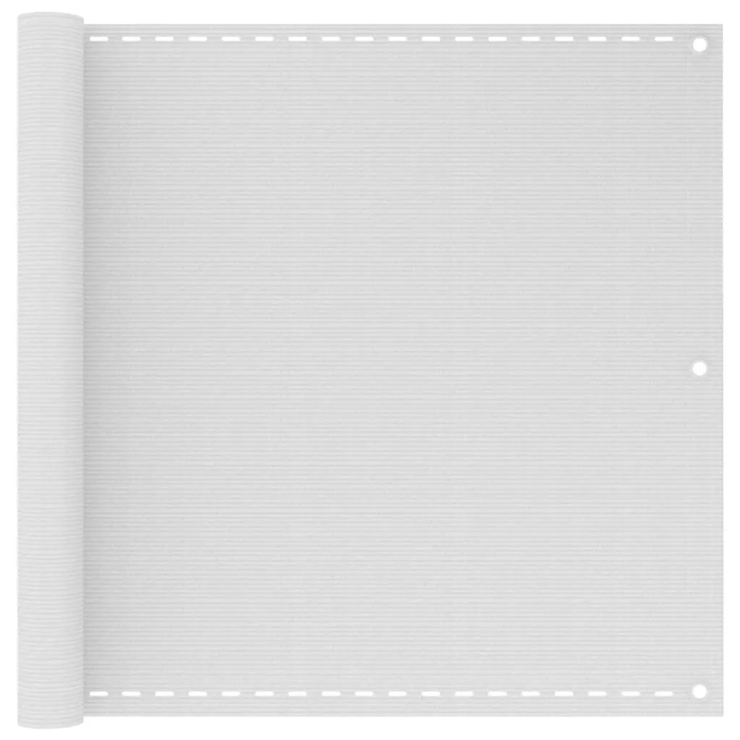 vidaXL Balkon-Sichtschutz Weiß 90x500 cm HDPE 310866