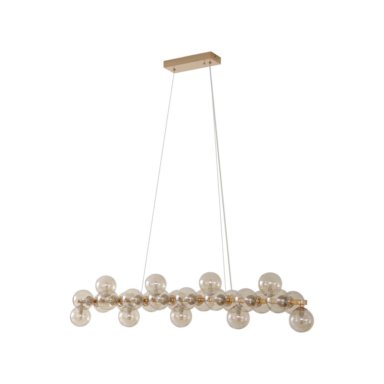 Lucande Pendelleuchte Naelen 10020480 Modern in Gold Messing aus Metall 25- günstig online kaufen