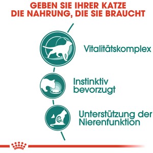 Royal Canin 7+ Nassfutter: Vitalitätskomplex, instinktive Akzeptanz, Nierenfunktion unterstützt.