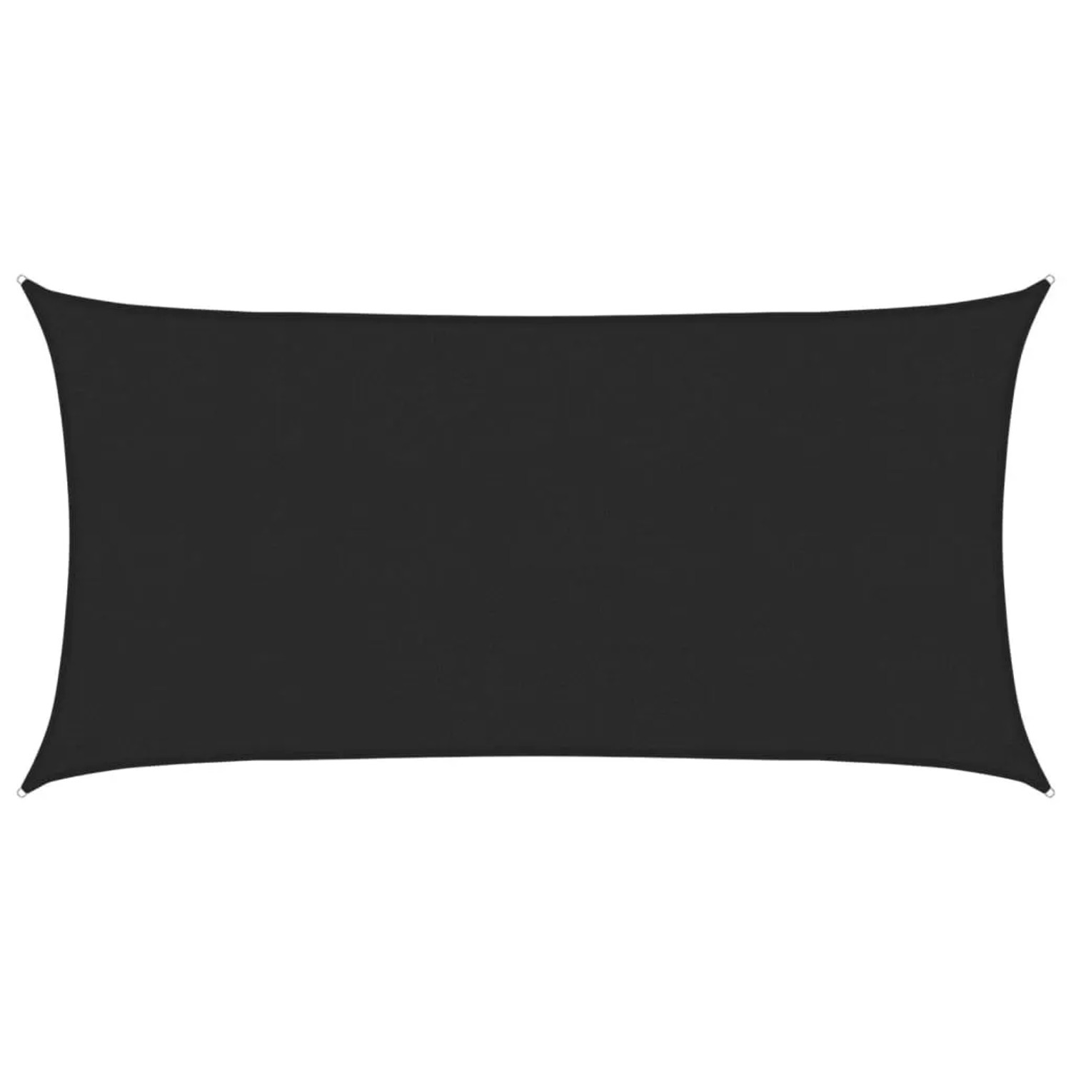 vidaXL Sonnensegel 160 g/m² Schwarz 2,5x5 m HDPE 311731 günstig online kaufen