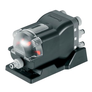 Gardena Wasserverteiler automatic für bis zu 6 Bewässerungsbereiche, flexible Montage.