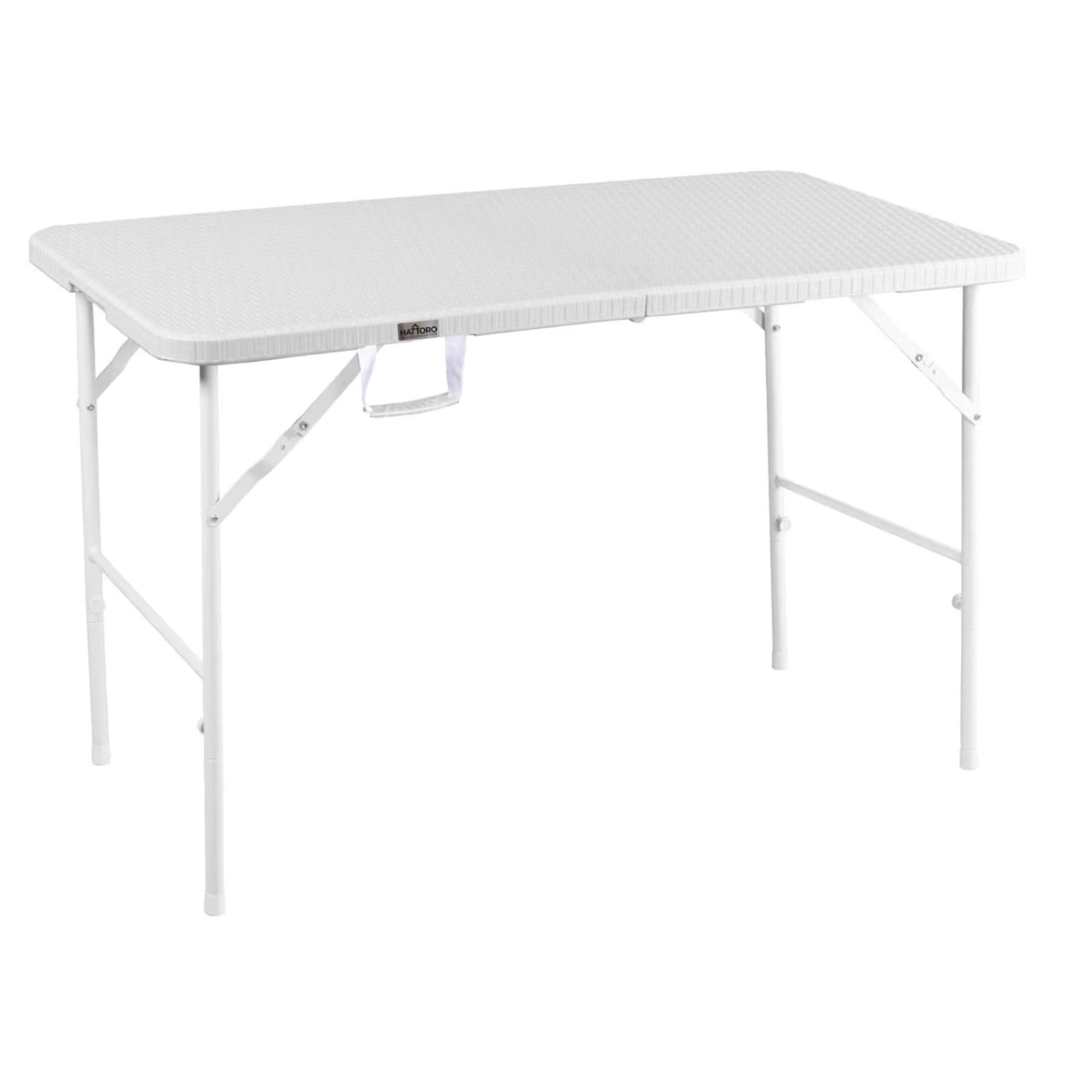 Hattoro Campingtisch Klapptisch Buffettisch Gartentisch Koffer 120 cm Weiß günstig online kaufen