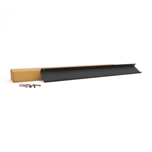 HEVVA Regalleiste MARSEILLE, 100 cm, schwarz, mit Befestigungsmaterial und Verpackung.