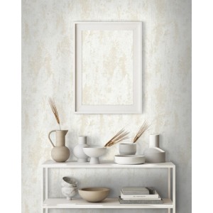 Erismann Vliestapete Casual Chic Betonoptik Creme im Raum mit Deko.