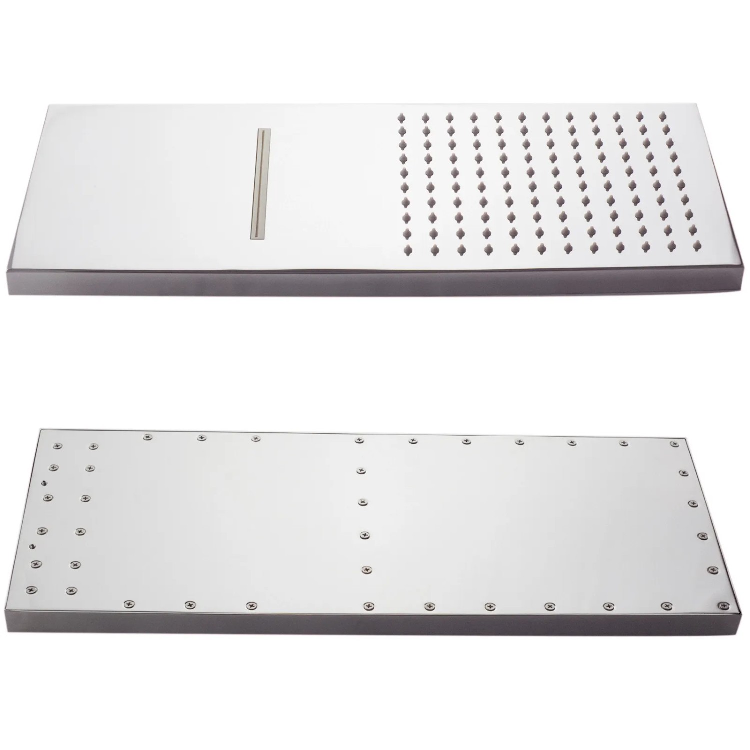 PaulGurkes Wasserfall Kopfbrause für Unterputz Duschsystem, chrom.