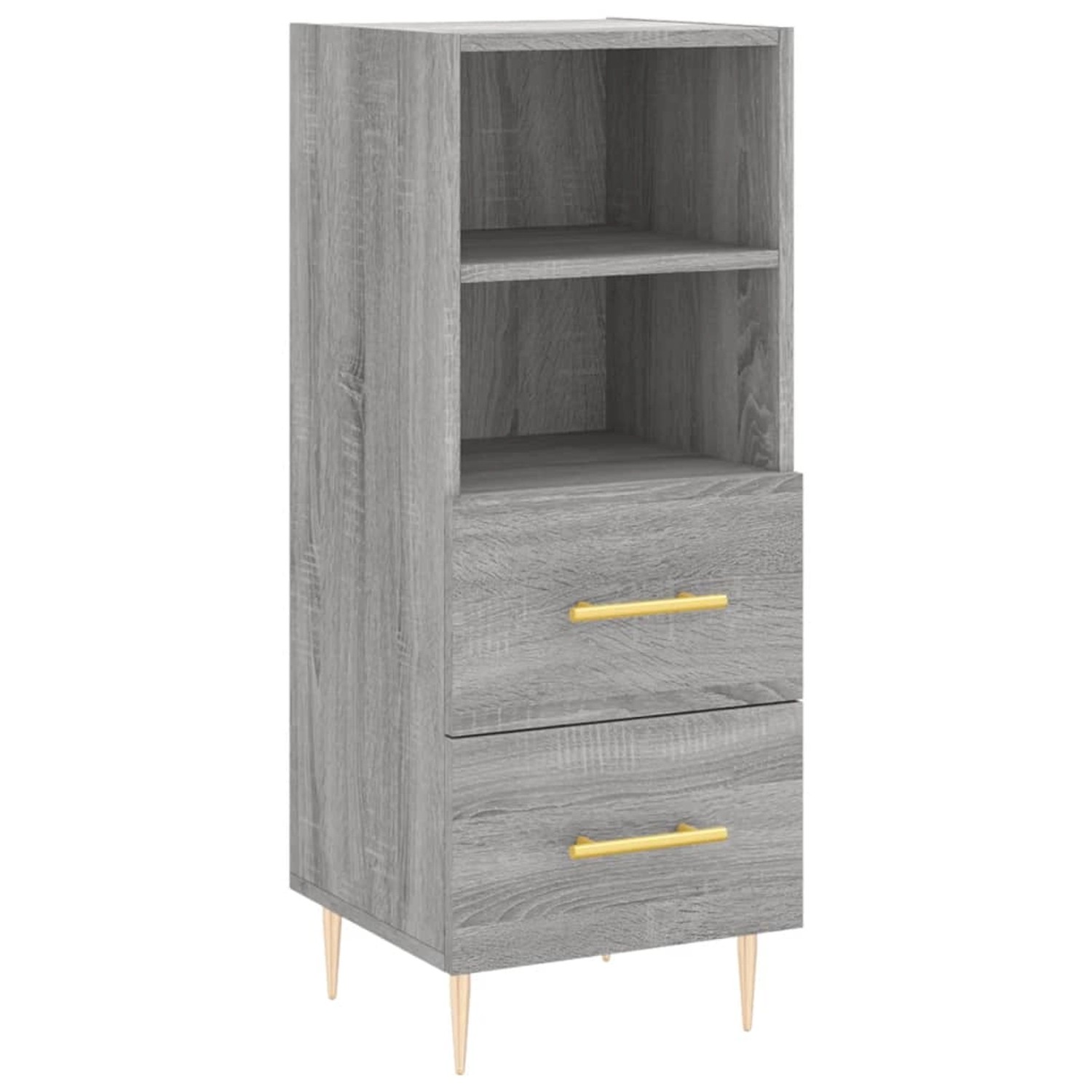 vidaXL Sideboard Grau Sonoma 34,5x34x90 cm Holzwerkstoff 828658 günstig online kaufen