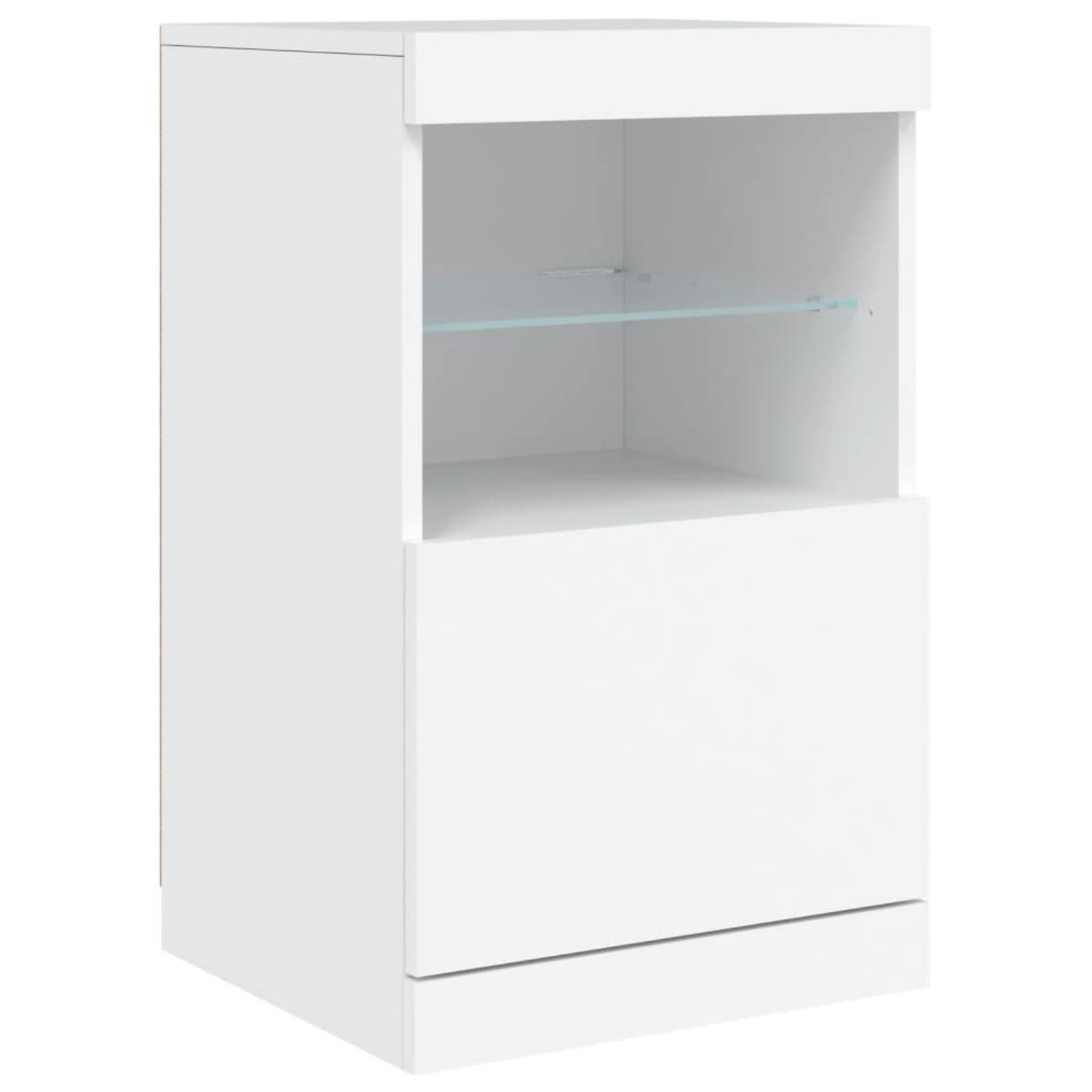 vidaXL Sideboard mit LED-Leuchten Weiß 41x37x67 cm 836679 günstig online kaufen