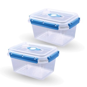 2er-Pack Bestlivings Frischhalteboxen, 1,5L Lunchbox, blau, für Vorräte.