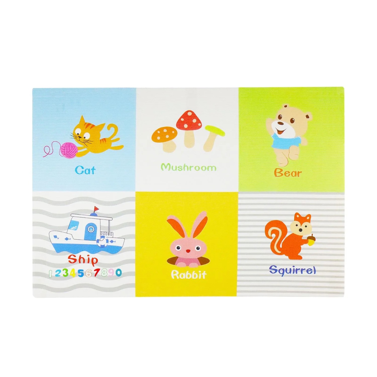CCLIFE Krabbelmatte Baby Spielmatte Kinder 2cm XPE Rutschfest Wasserdicht 6er