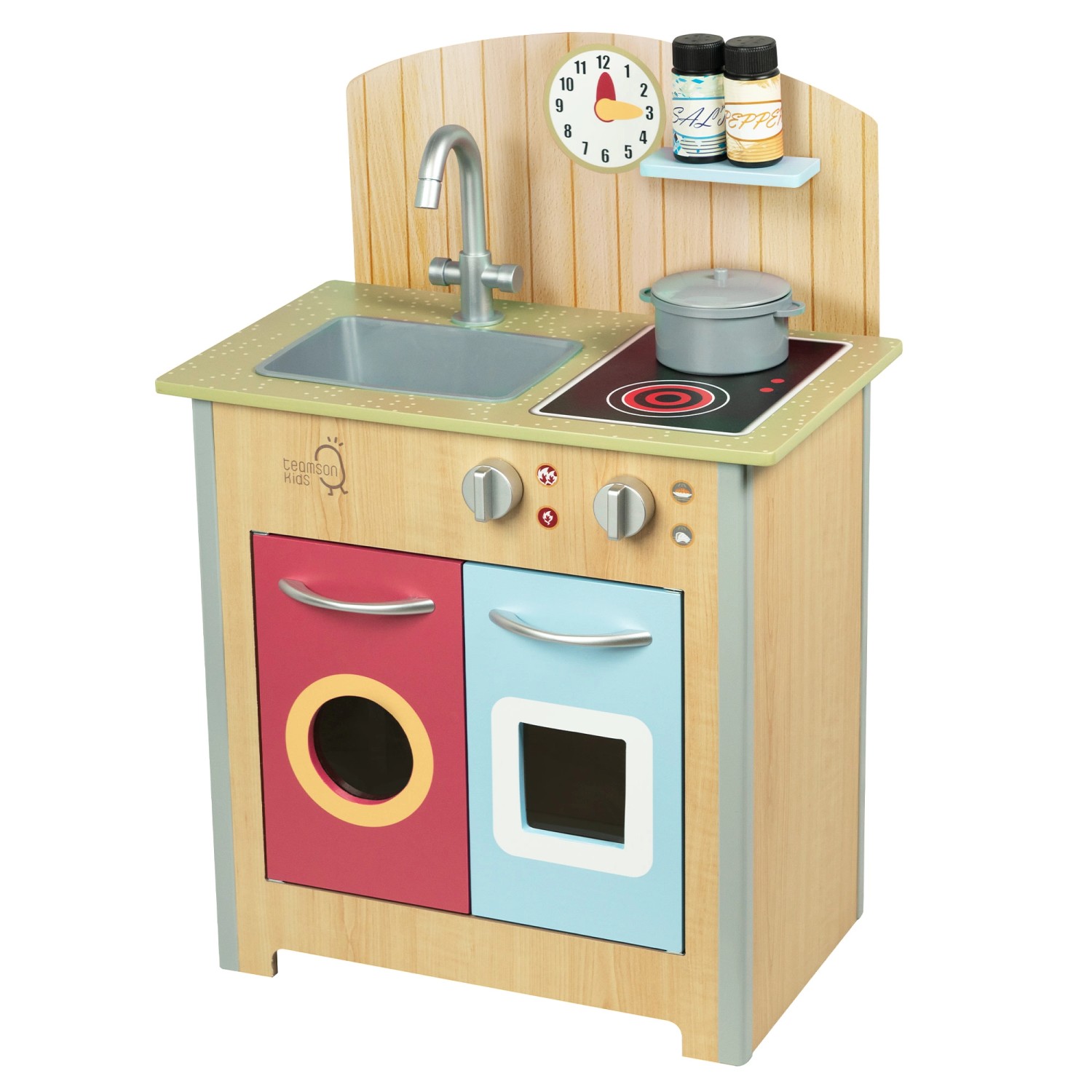 Teamson Kids Little Chef Porto Klassik Interaktive Holzspielküche günstig online kaufen