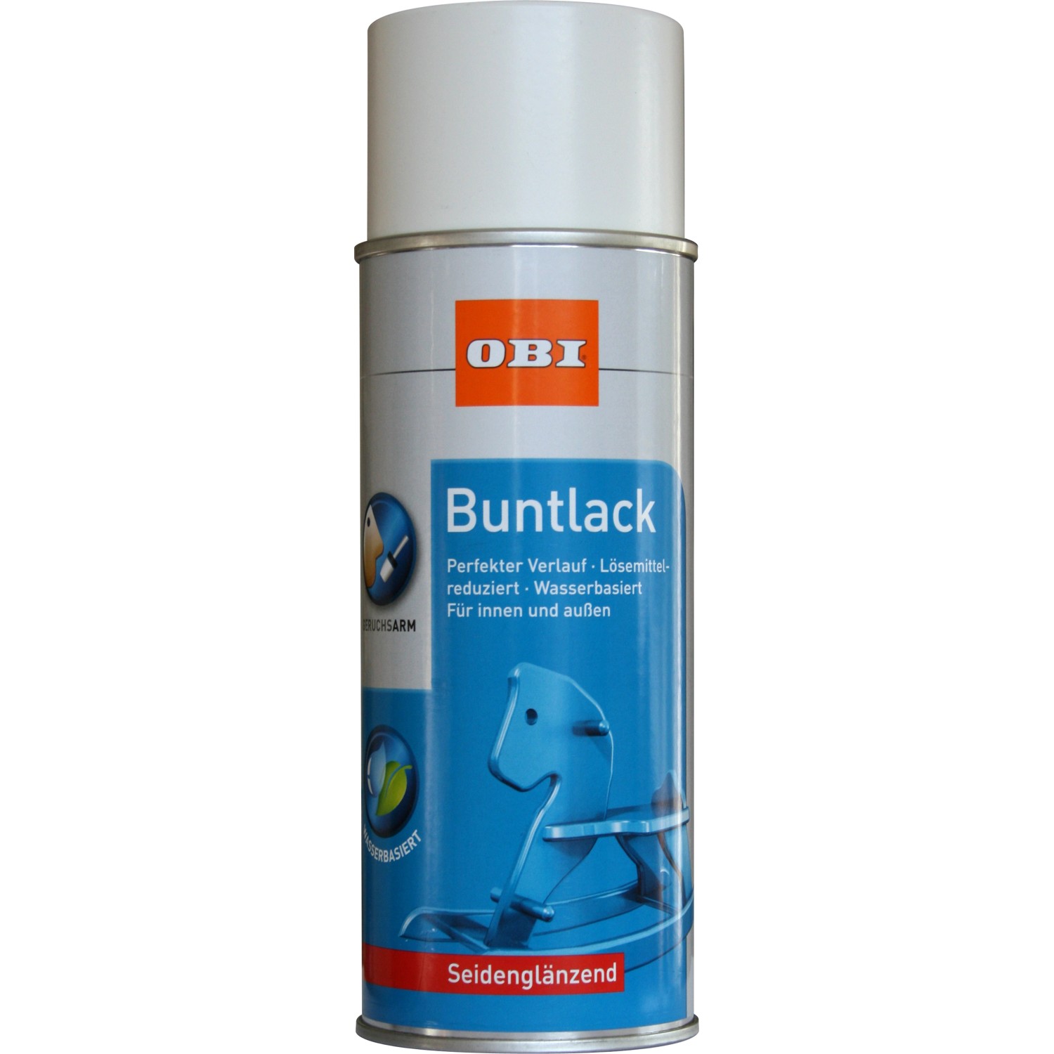 OBI Buntlack Spray RAL 9010 Reinweiß seidenglänzend wv 400 ml